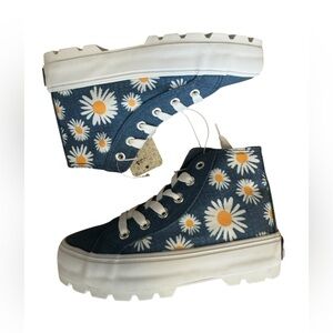 Mudd Blue Daisy Kids Sneakers